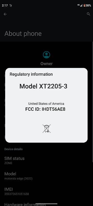 Motorola edge 5g USA variant 7