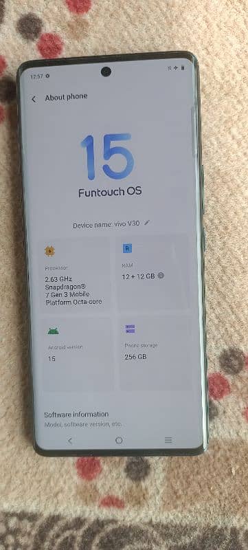 vivo v 30 fresh piece 12+8/256 4