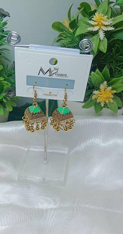 "Beautiful Jhumka Earrings for Sale on OLX" 3