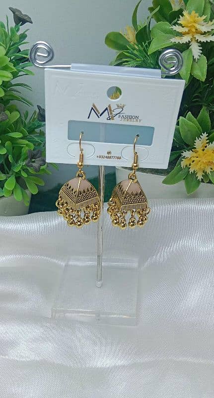 "Beautiful Jhumka Earrings for Sale on OLX" 4