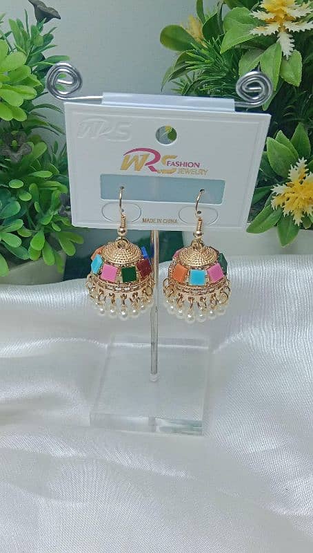 "Beautiful Jhumka Earrings for Sale on OLX" 6