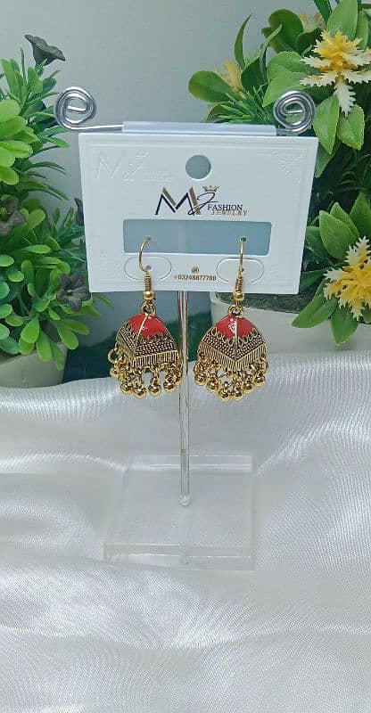 "Beautiful Jhumka Earrings for Sale on OLX" 10