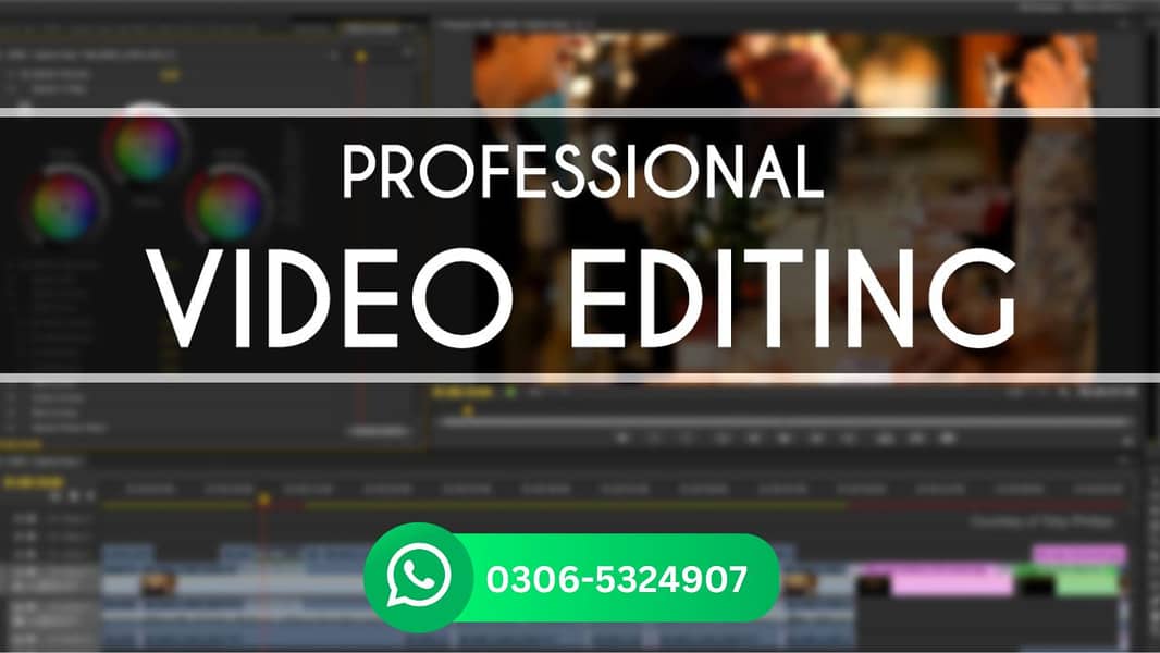 i'm video editor i need job in lahore professional video editor 0