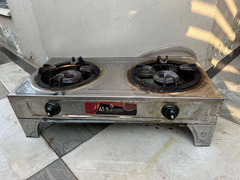 2 burner Stove Hob Stainless Steel (Chula) 1