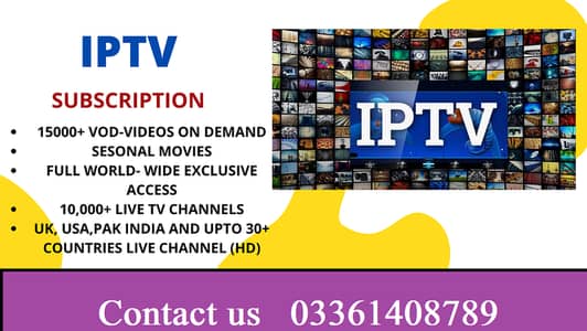 IPTV Service Available All Tv Channels n Movies