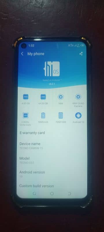 tecno camon 15 complete 0