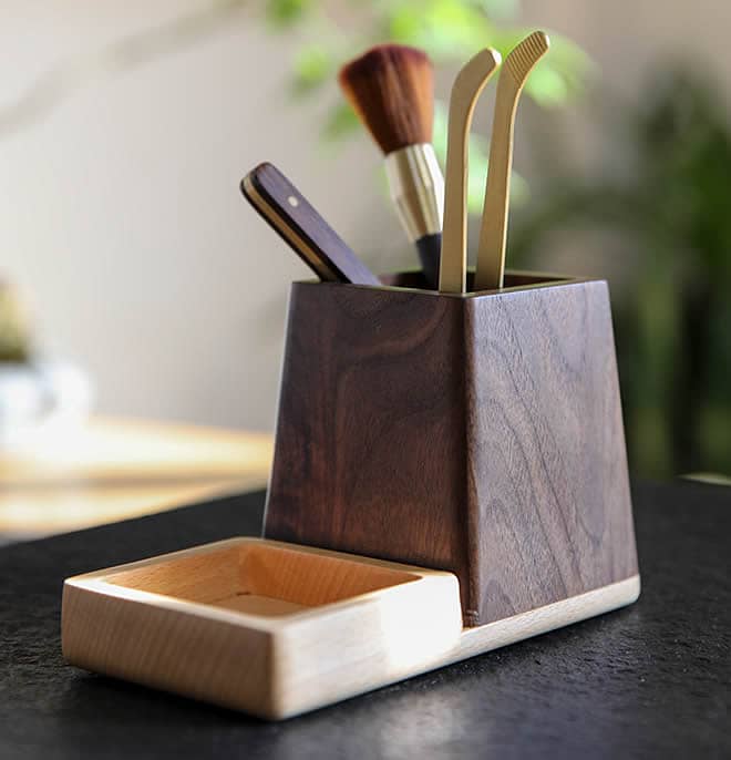 Simple Wooden Pen Holder For Office Organization And Storage 9