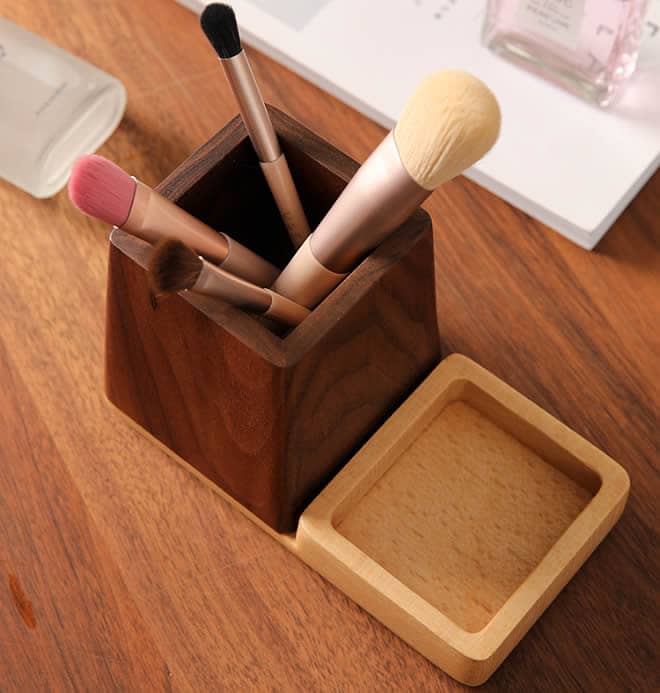 Simple Wooden Pen Holder For Office Organization And Storage 10