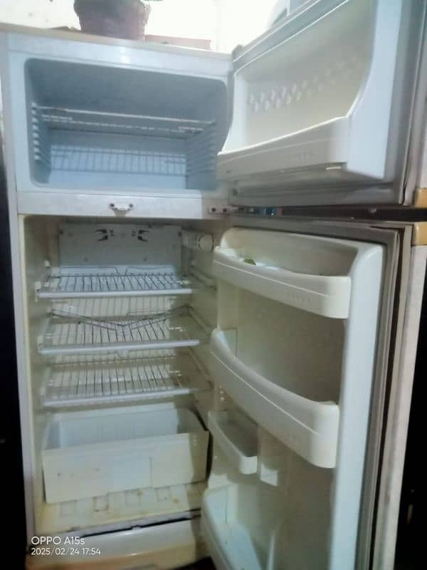 half white refrigerator 1