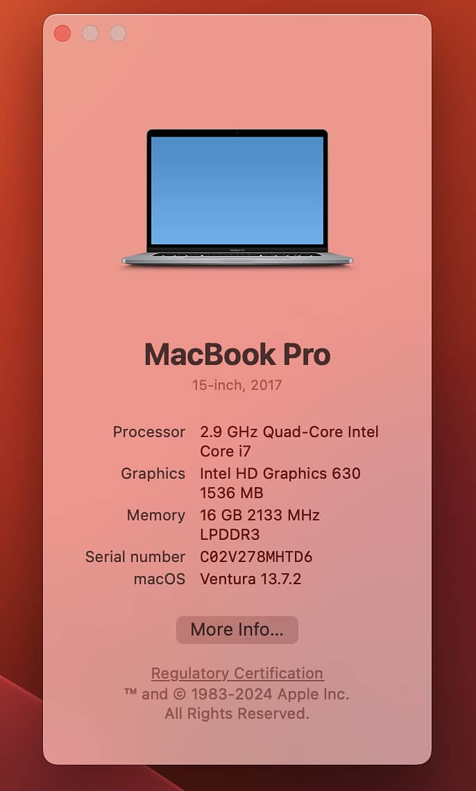 Macbook Pro 2017 6