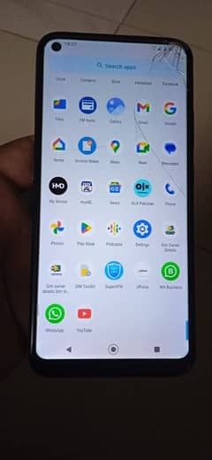 Nokia 3.4 dual sim pta official glass crack sale or exchange