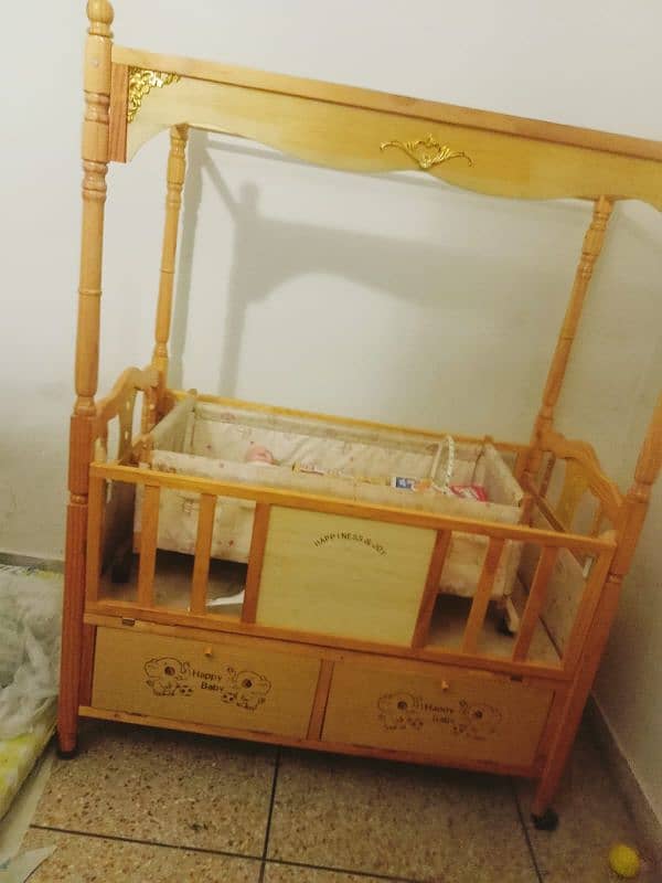 Baby Cot With Swing 0