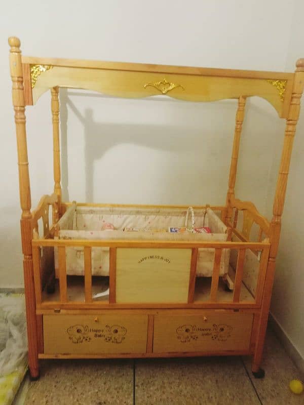 Baby Cot With Swing 1