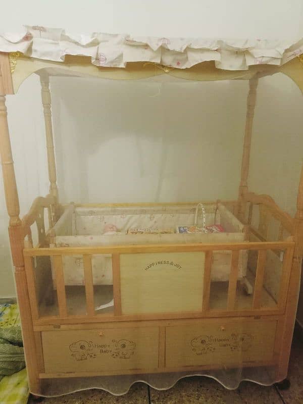 Baby Cot With Swing 3