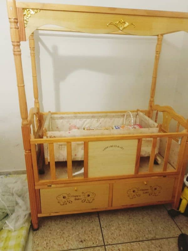 Baby Cot With Swing 5