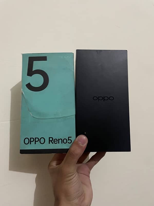 oppo reno 5 | 8/128 black colour with box 8