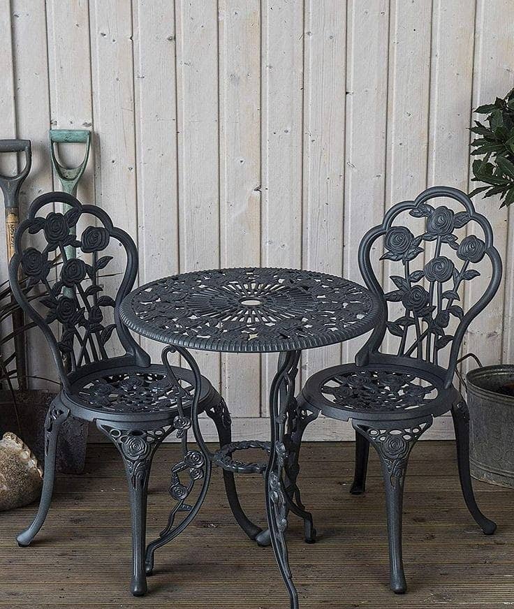 Cast aluminum garden Furniture For patio-aluminium table and chair set 2