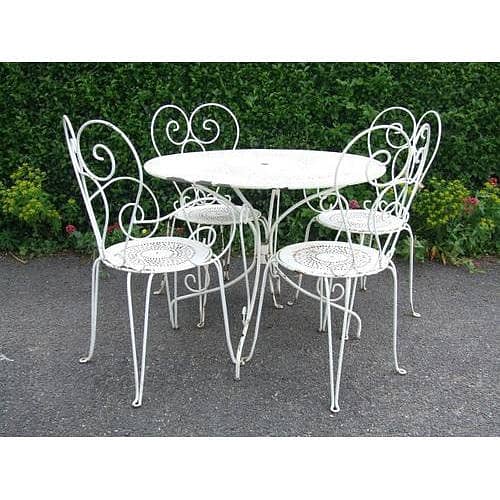 Cast aluminum garden Furniture For patio-aluminium table and chair set 4