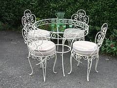 Cast aluminum garden Furniture For patio-Outdoor chair and table-chair