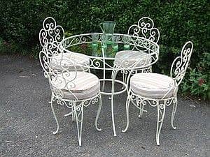 Cast aluminum garden Furniture For patio-aluminium table and chair set 6