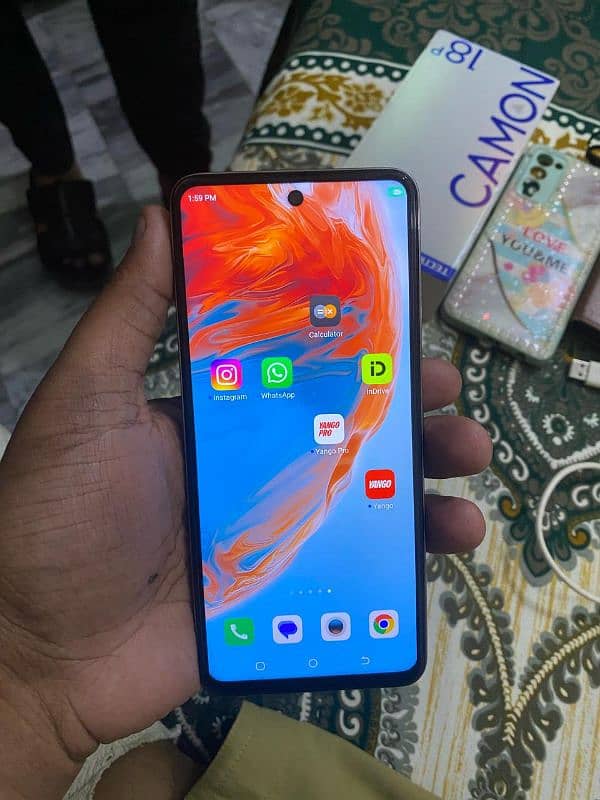 camon 18p 8gb 128gb full box condition 10/10 lush only call 0