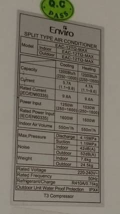 Enviro 1 Ton Full DC Inverter