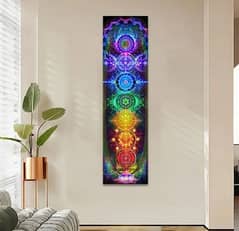 Psychedelic chakra tapestry for home decor