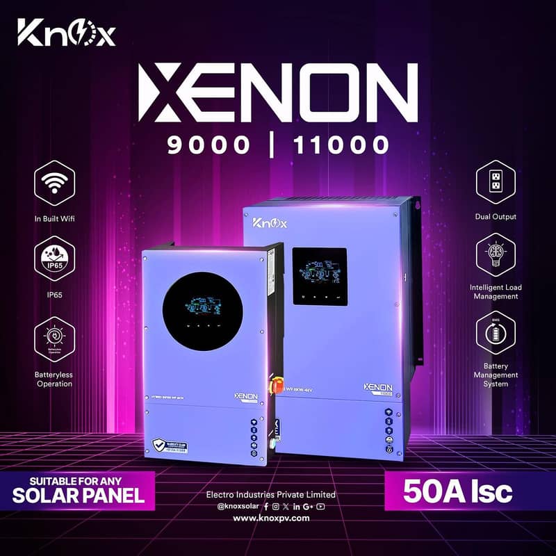 knox Hybrid Ongrid Inverter 4kw, 6kw, 8kw, 10kw, ip21, ip65 7