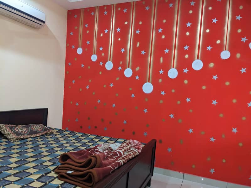 Single bed furnished flat available for rent Citi Housing Gujranwala 0