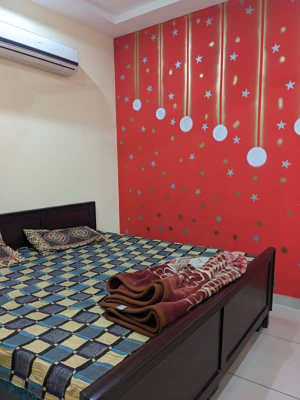 Single bed furnished flat available for rent Citi Housing Gujranwala 5