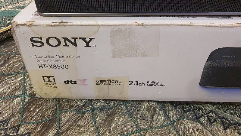 my sony ht x8500 sound bar only 1 month use come from Dubai 5