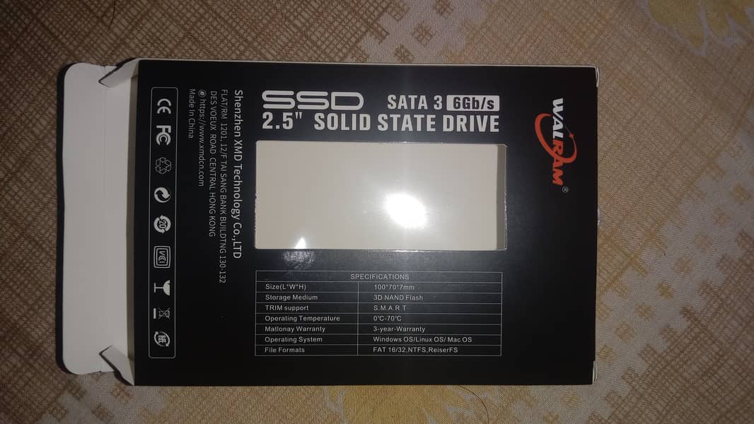 Walram SATA SSD 256gb Red Colour 1