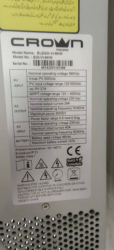 Infini v2 6kw (Crown Micro Elego 6) 1