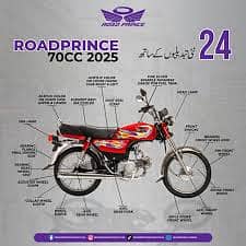 Road Prince 70cc Available On Easy Installment Plan