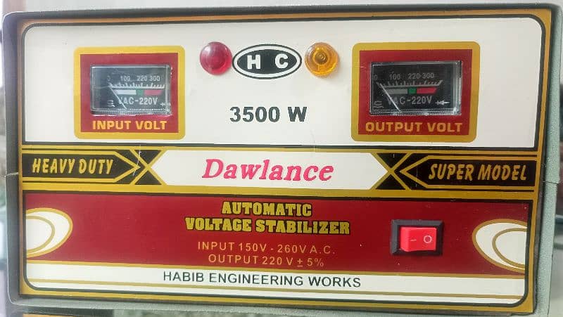 3500 W automatic voltage stabilizer super model heavy duty 5