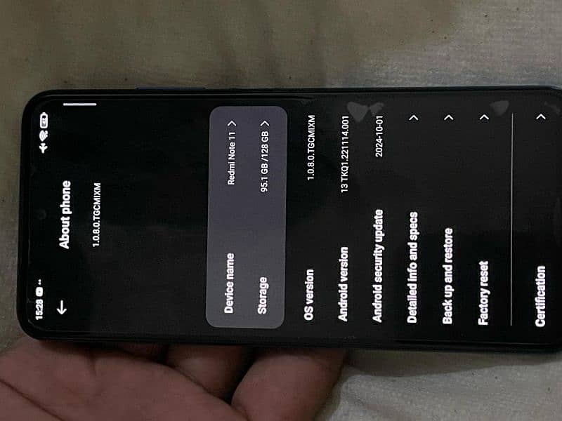 redmi not 11 pta approved 128 gb 4