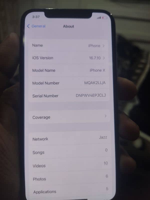 iphone x pta approved 64 gb 5