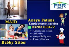 Maids / House Maids / Chef / House Cook / Baby Sitter maid available