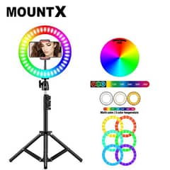 RGB LED Soft RinglIght 16 Spectrum 10 Inch \ 26 cm With 7.5ft Metal