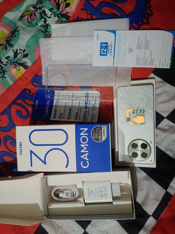 Tecno Camon 30 Box Open 12GB EX Tecno camon 30S Redmi Note14 Vivo Y200 10