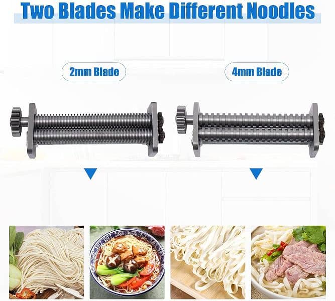 Pasta Maker Machine, Multi-functional Manual Noodles Maker 6