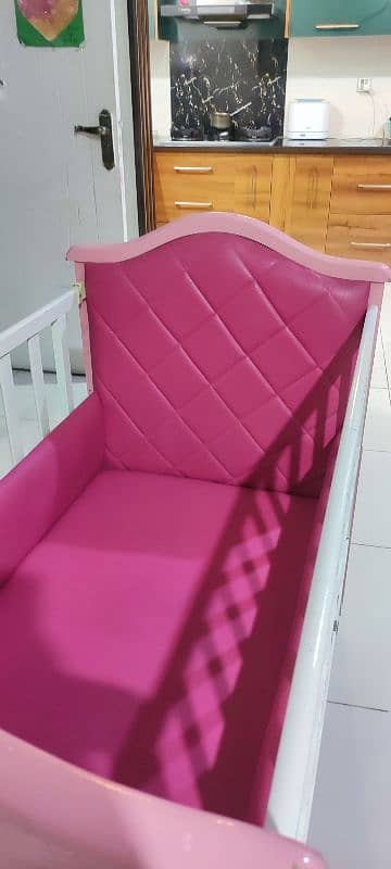 Princess Cot, Baby Cot, Kids Cot, Baby Bed in Pink Color 0