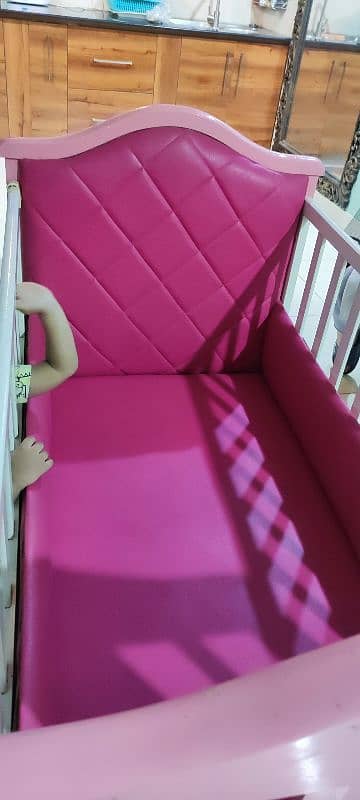 Princess Cot, Baby Cot, Kids Cot, Baby Bed in Pink Color 1