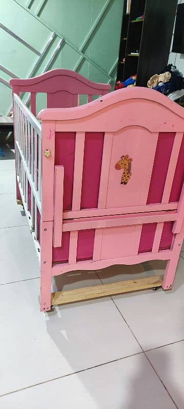 Princess Cot, Baby Cot, Kids Cot, Baby Bed in Pink Color 3