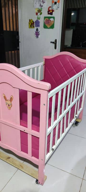 Princess Cot, Baby Cot, Kids Cot, Baby Bed in Pink Color 4