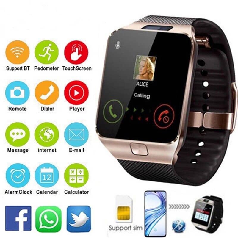 Smart Phone Watch With Sim Sd Card Slot & Camera 5