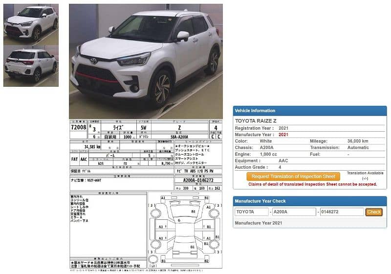 Toyota Raize 2021 360 camera 1