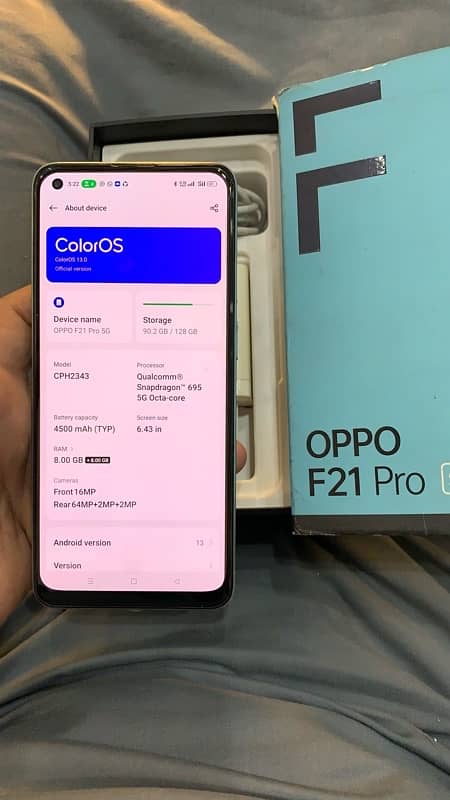 Oppo F21 pro 5G full box 03156062963 2