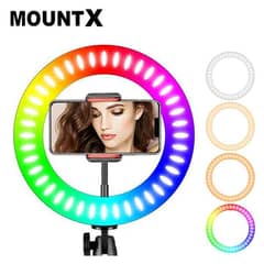 RGB LED Soft Ringlight With 2 modes and 16 Spectrum Mode Light Only