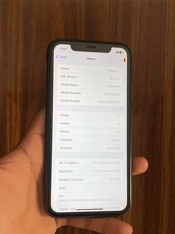 Iphone 11 64gb pta approved waterpack sealed sett no fault urgent sale 1